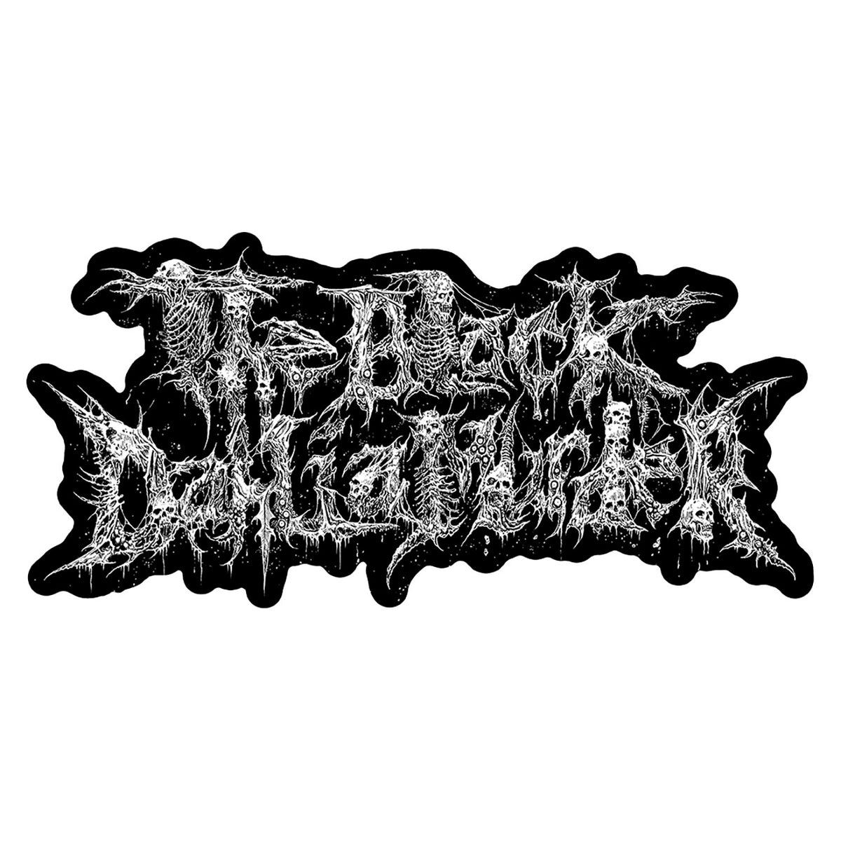 Black Dahlia Murder Riddick Logo oversized Sticker Front
