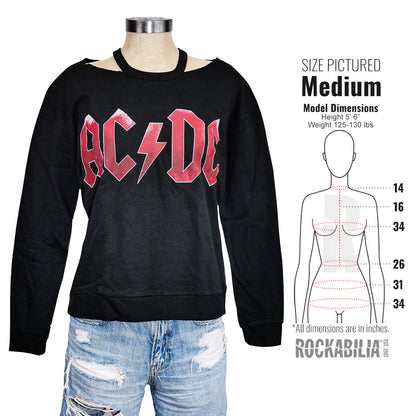 Red Logo With Cut Collar Junior Top