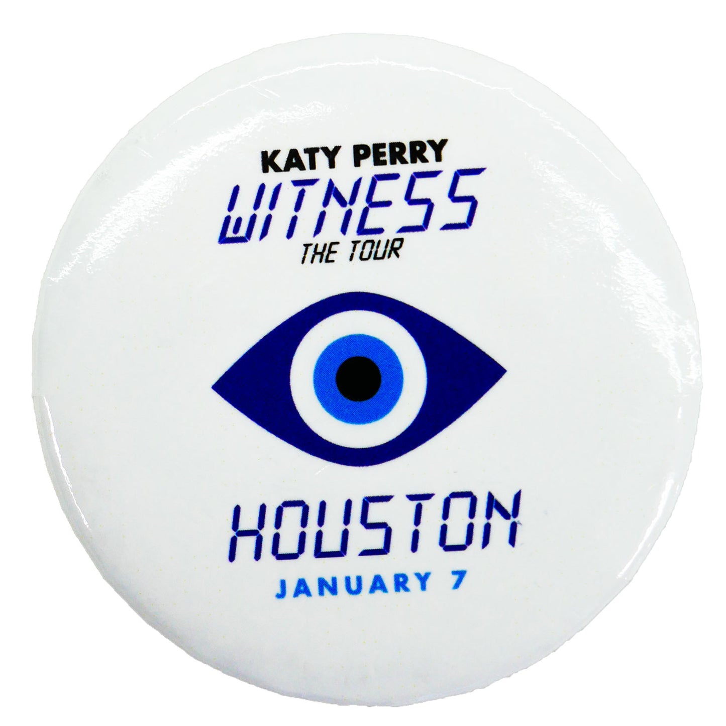 Katy Perry Witness The Tour Houston January 7 Button Front