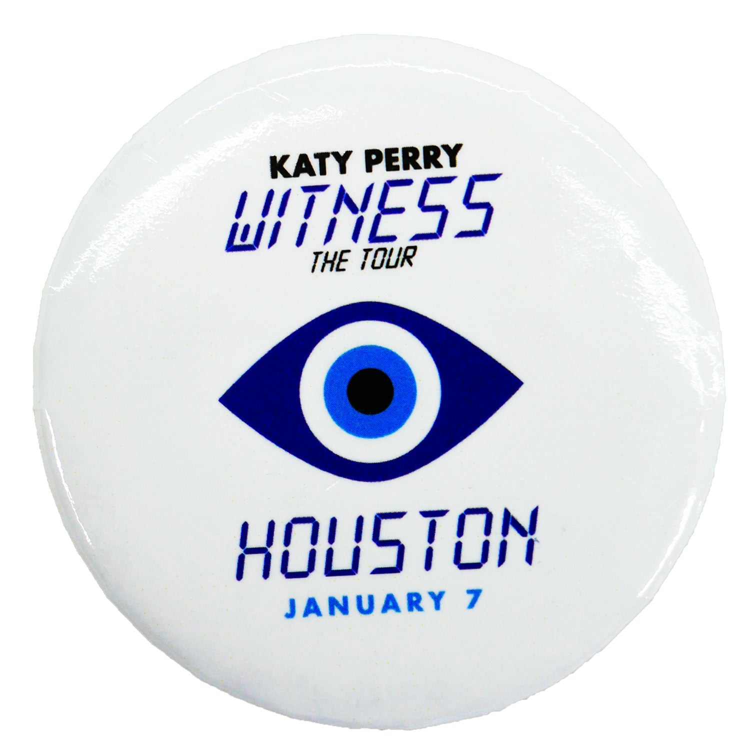 Katy Perry Witness The Tour Houston January 7 Button Front