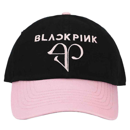 BlackPink Embroidered Logo Heart Hat Baseball Cap Front