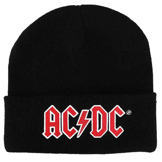 AC/DC Embroidered Beanie with LED Lights Beanie Front
