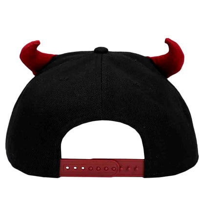 AC/DC Horn Pre-Curved Bill Snapback Baseball Cap Back