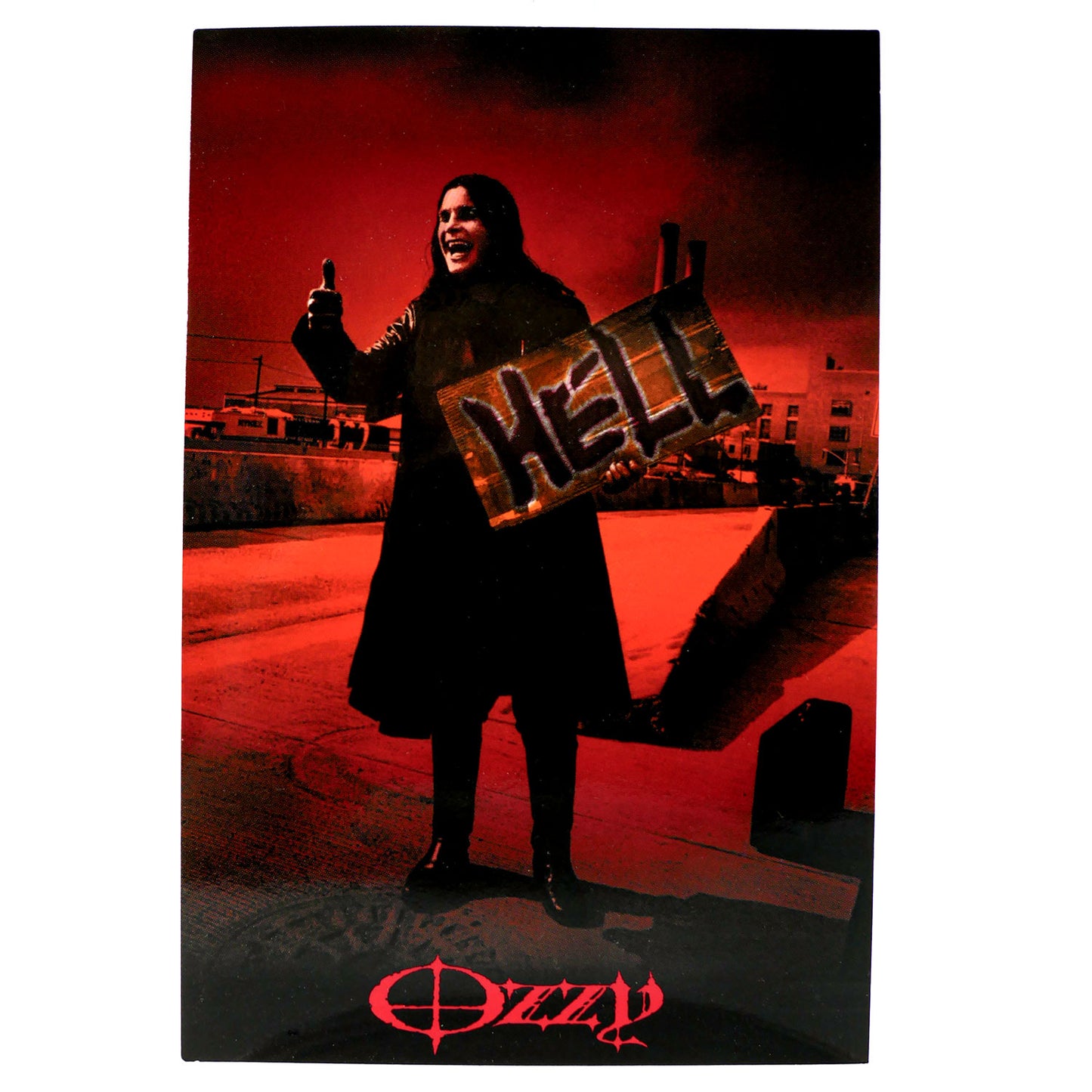 Ozzy Osbourne Ozzy Hitch Hiker Post Card Post Card Front