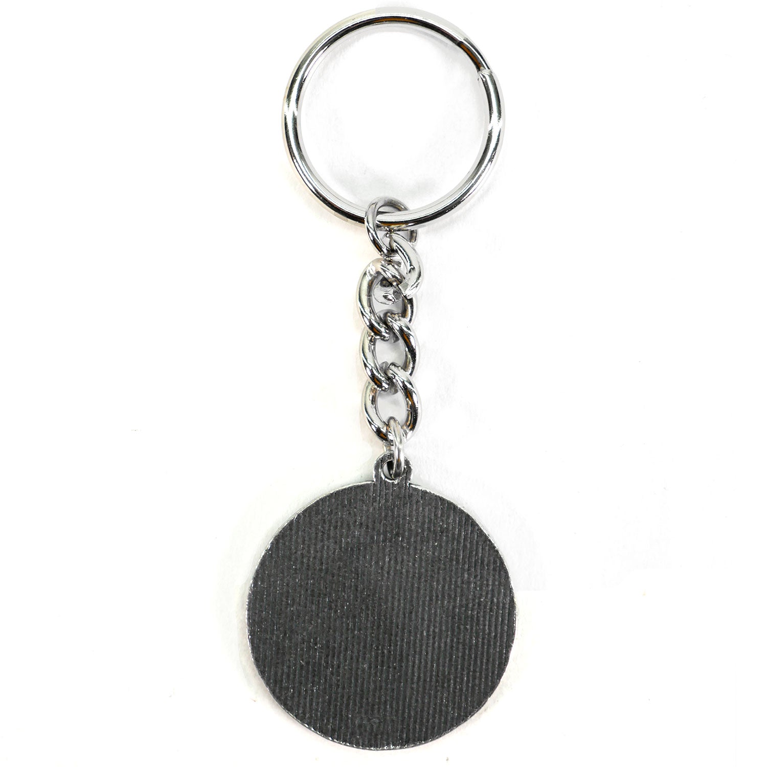 Neil Young Round Logo Metal Key Chain Back