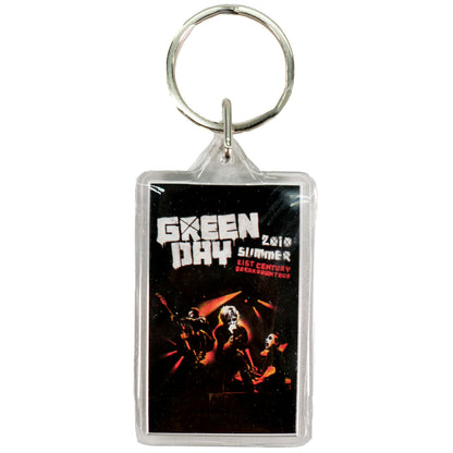 Green Day 2010 Summer 21st Century Breakdown Tour Plastic Key Chain Back