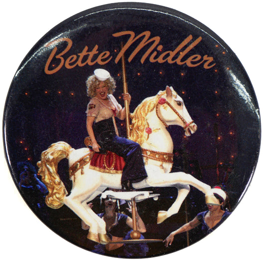 Bette Midler Carousel Horse Button Front