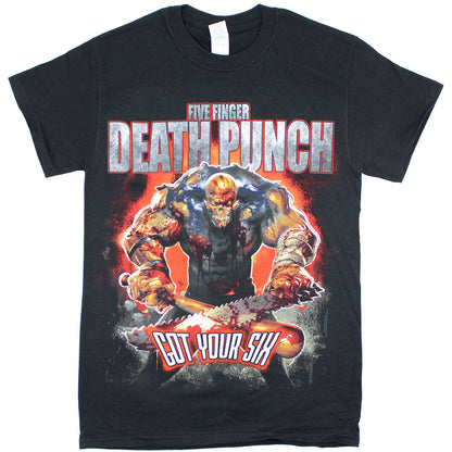 Five Finger Death Punch Got Your Six 2016 World Tour Dates T-shirt Front