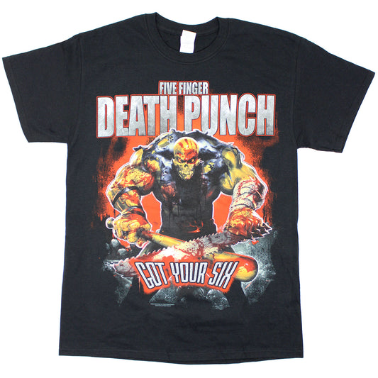 Five Finger Death Punch Got Your Six 2015 World Tour Dates T-shirt Front