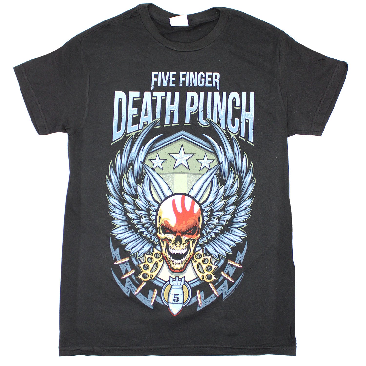 Five Finger Death Punch Wingshield 2018 Tour Cities T-shirt Front