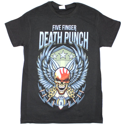Five Finger Death Punch Wingshield 2018 Tour Cities T-shirt Front