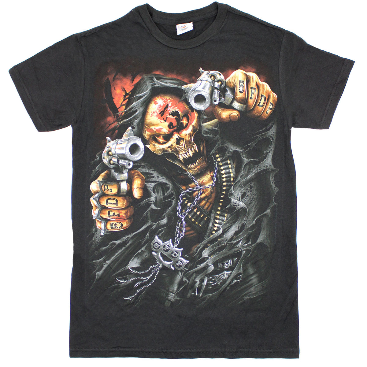 Five Finger Death Punch Assassin Tour 2018 Cities T-shirt Front