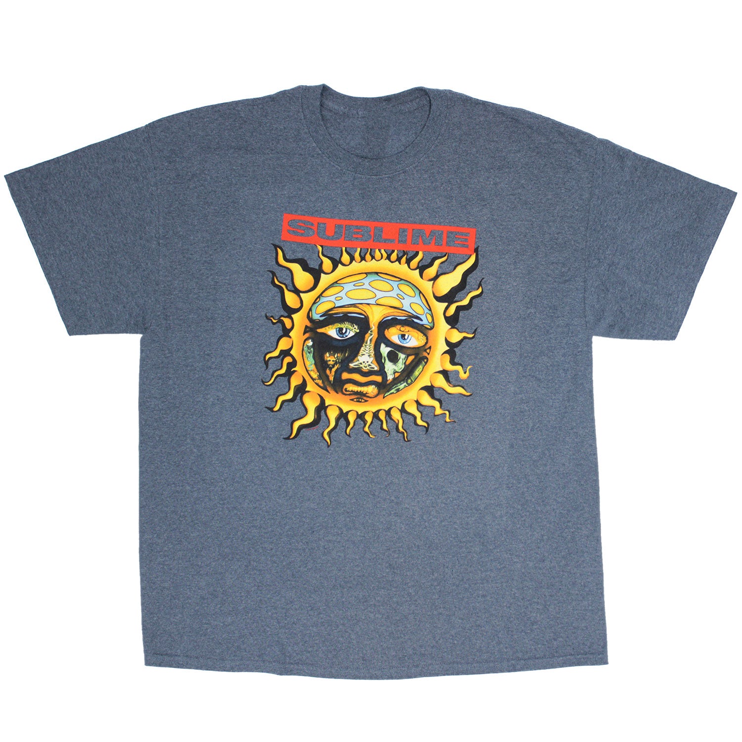 Red Box Logo Over Sun T-shirt