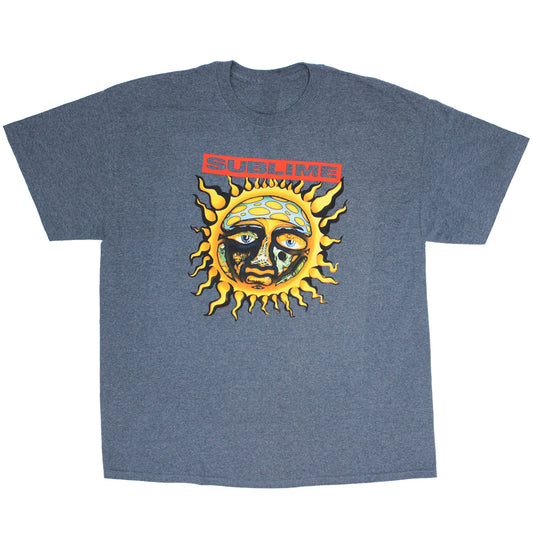 Sublime Red Box Logo Over Sun T-shirt