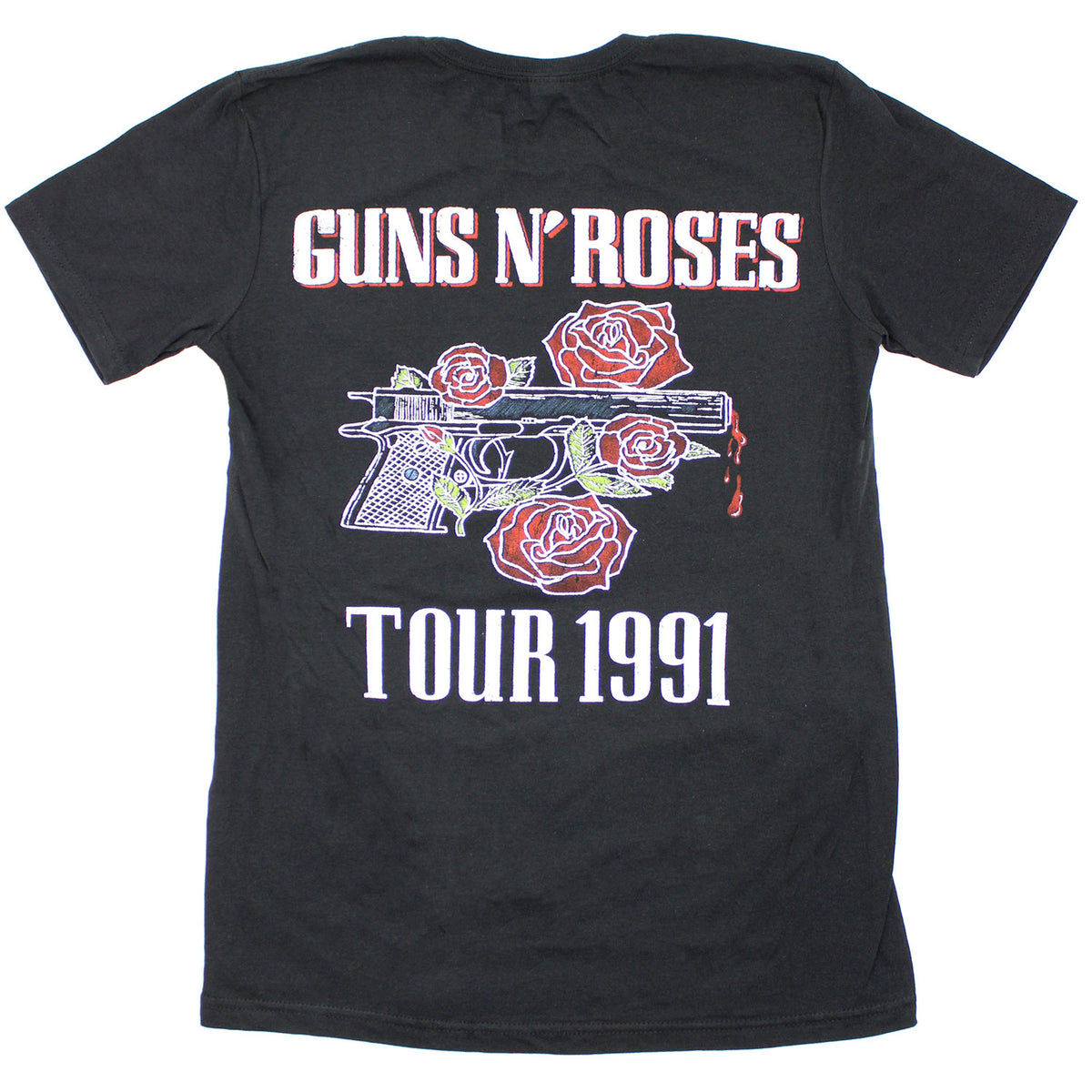 Guns N Roses Live In Concert Tour 1991 T-shirt Back