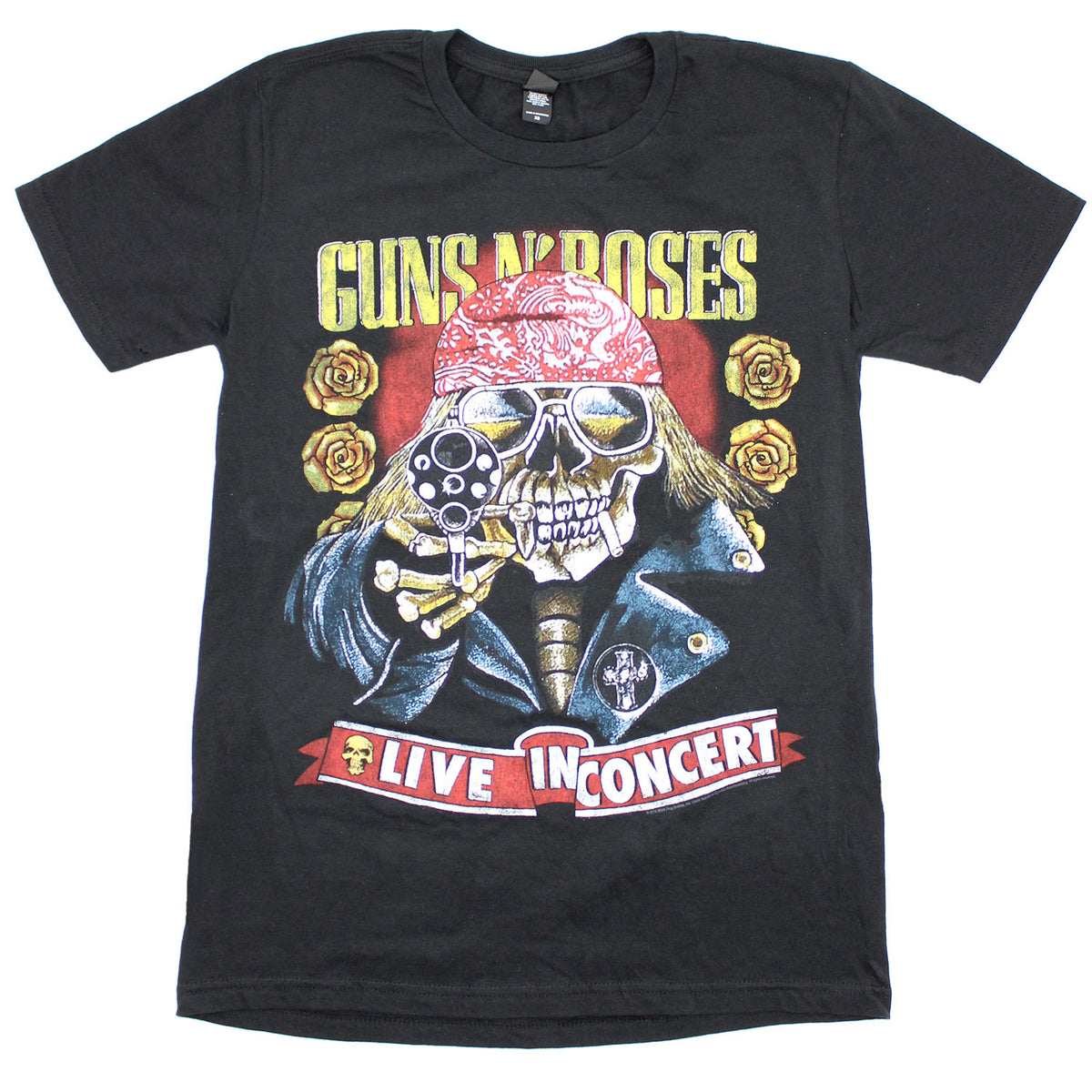 Guns N Roses Live In Concert Tour 1991 T-shirt Front