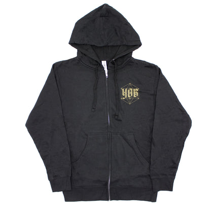 Yob Our Raw Heart Zippered Hooded Sweatshirt Front