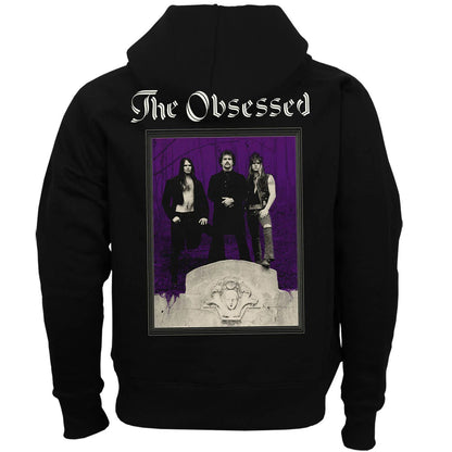 The Obsessed Zippered Hooded Sweatshirt Back