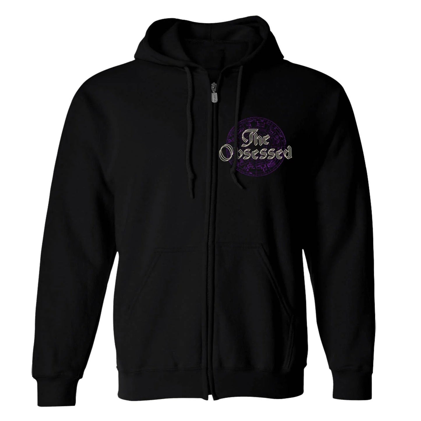 The Obsessed Zippered Hooded Sweatshirt Front