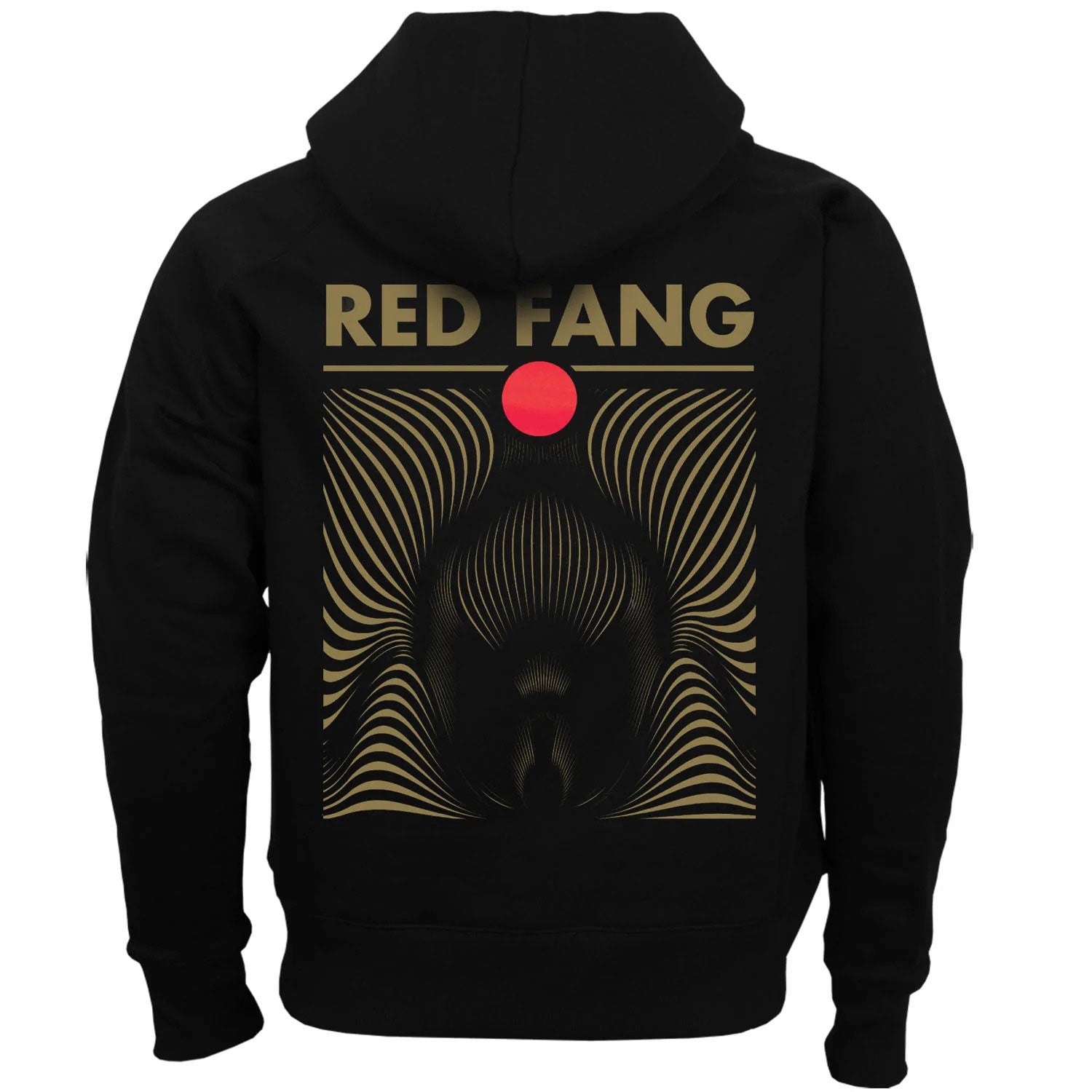 Red Fang Only Ghosts Zippered Hooded Sweatshirt Back