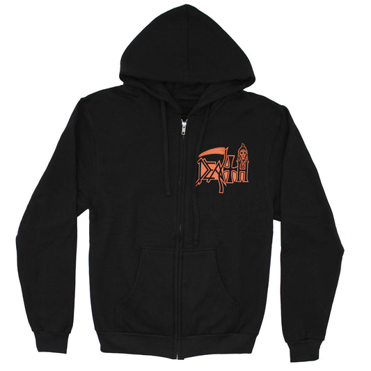 Symbolic Zippered Hooded Sweatshirt