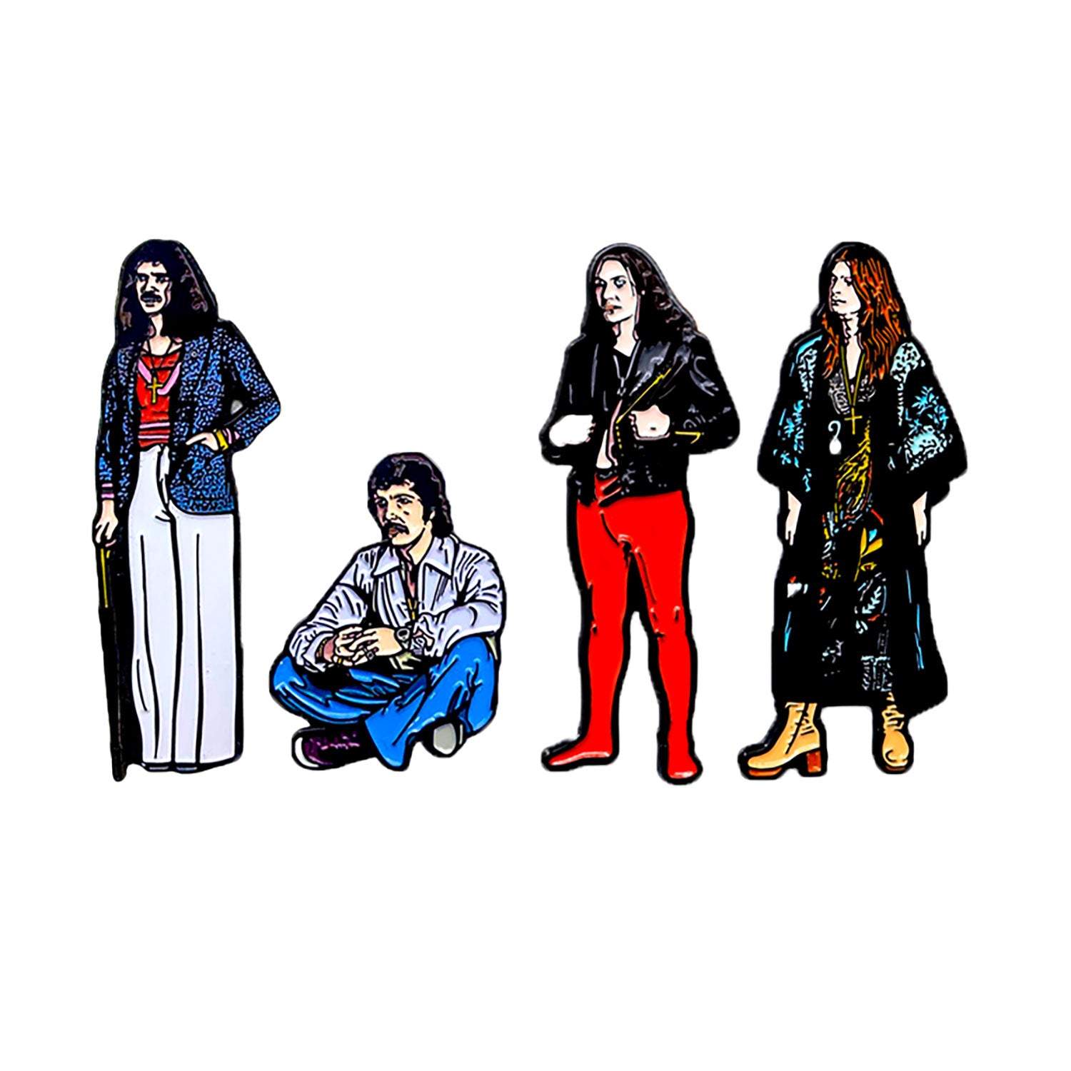 Black Sabbath Sabotage Enamel Pin Set Pewter Pin Badge
