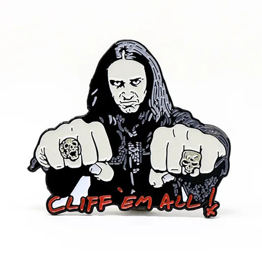 Metallica Cliff Burton Enamel Pin Pewter Pin Badge
