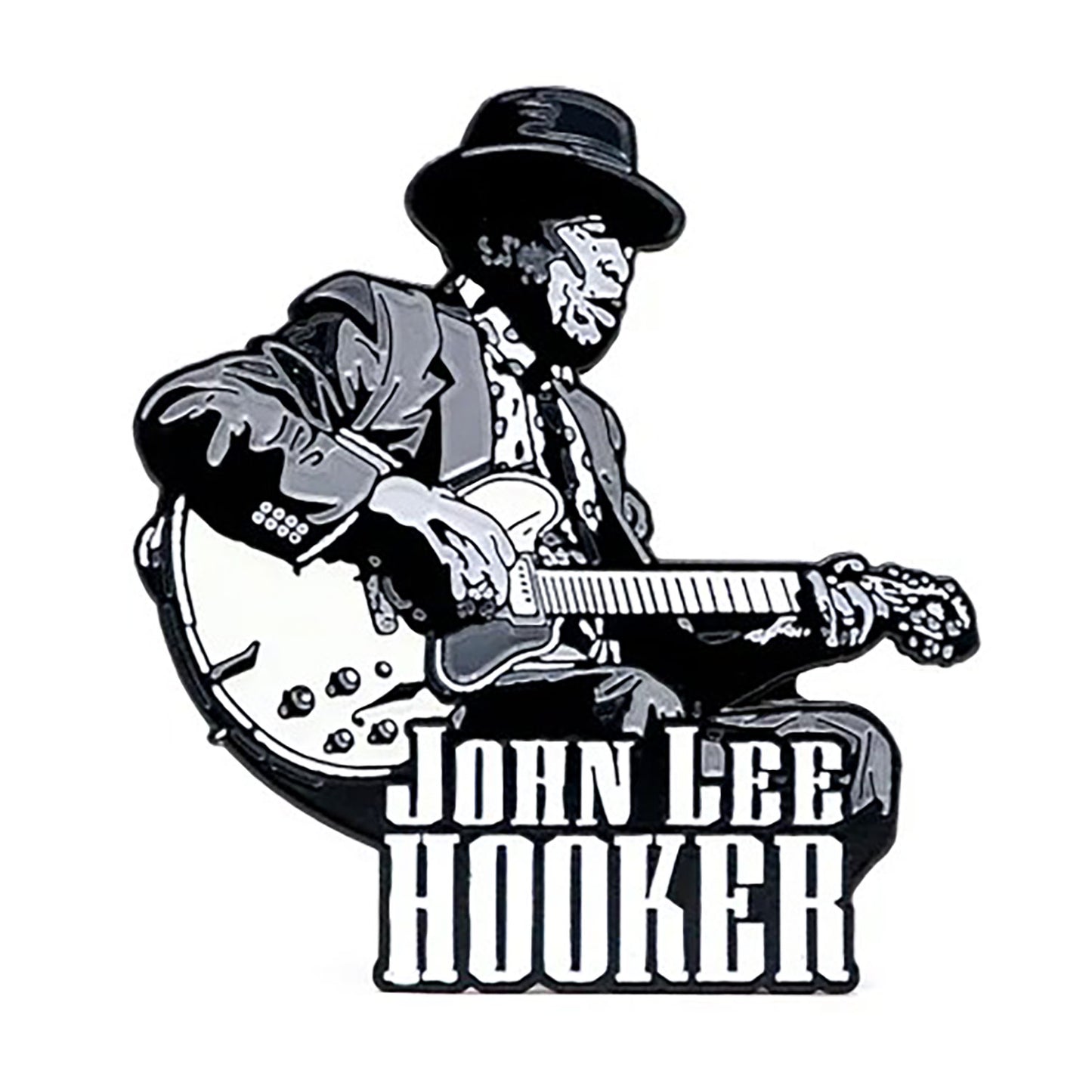 John Lee Hooker Enamel Pin Pewter Pin Badge
