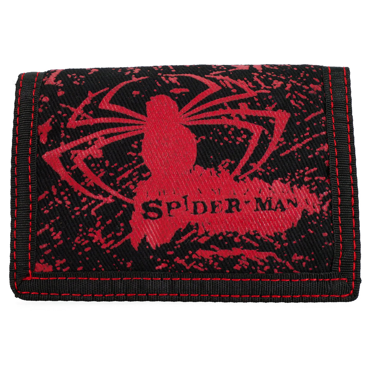 Spider-Man Red Spider Nylon Wallet Tri-Fold Wallet Front