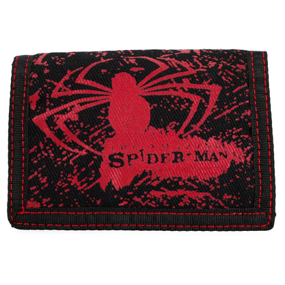 Spider-Man Red Spider Nylon Wallet Tri-Fold Wallet Front