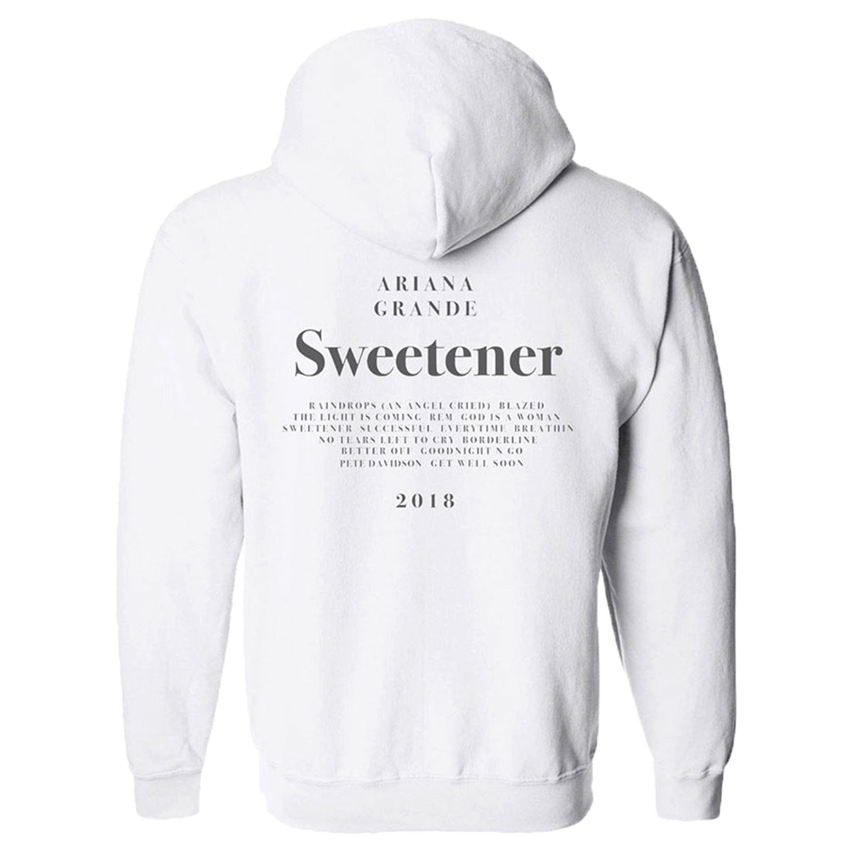 Ariana Grande Sweetener Hooded Sweatshirt Back