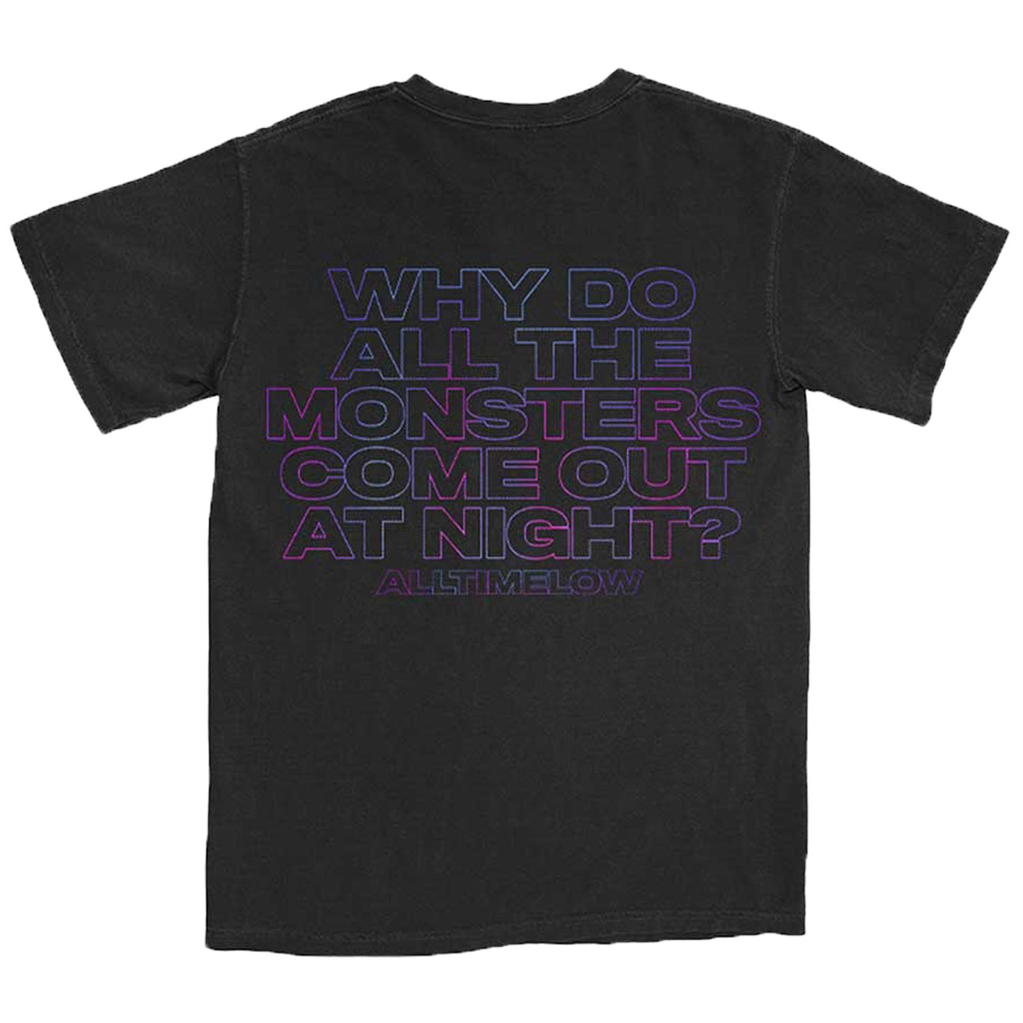 All Time Low Blurry Monster T-shirt Back
