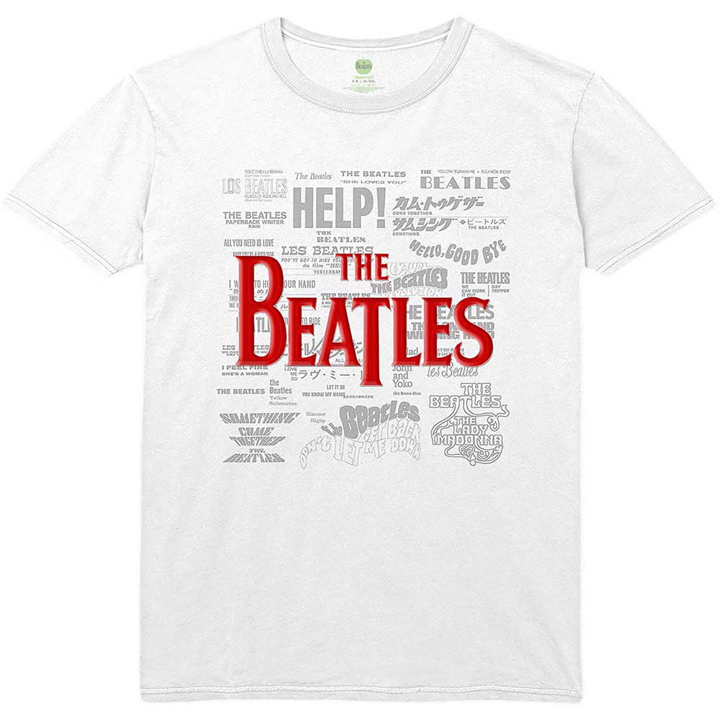 Beatles Titles & Logos T-shirt Front