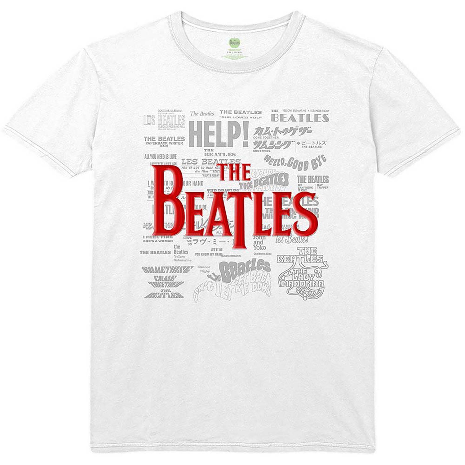 Beatles Titles & Logos T-shirt Front