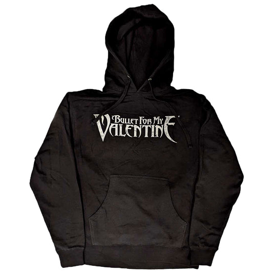 Bullet For My Valentine Logo & Raven Hooded Sweatshirt Front