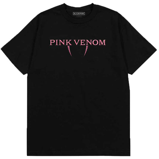 BlackPink Pink Venom Logo T-shirt Front