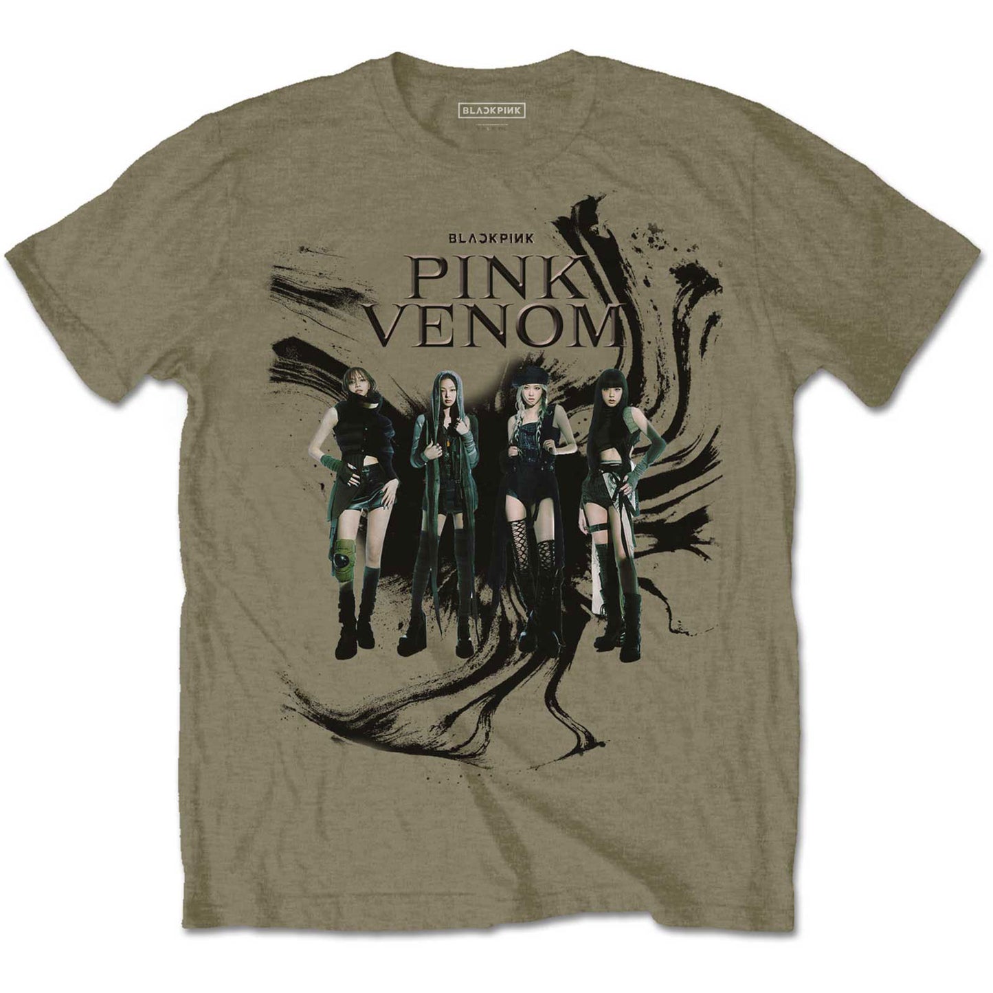 BlackPink Pink Venom Oil Stroke T-shirt
