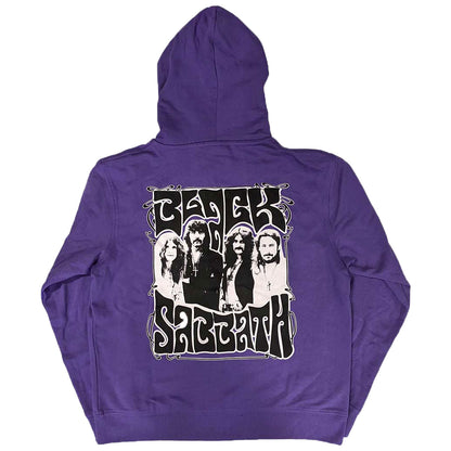 Black Sabbath Henry Pocket Logo Zippered Hooded Sweatshirt Back