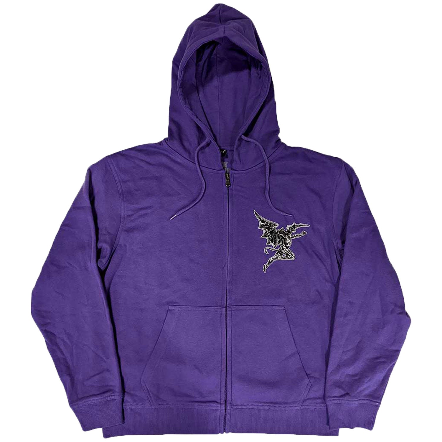 Black Sabbath Henry Pocket Logo Zippered Hooded Sweatshirt Front