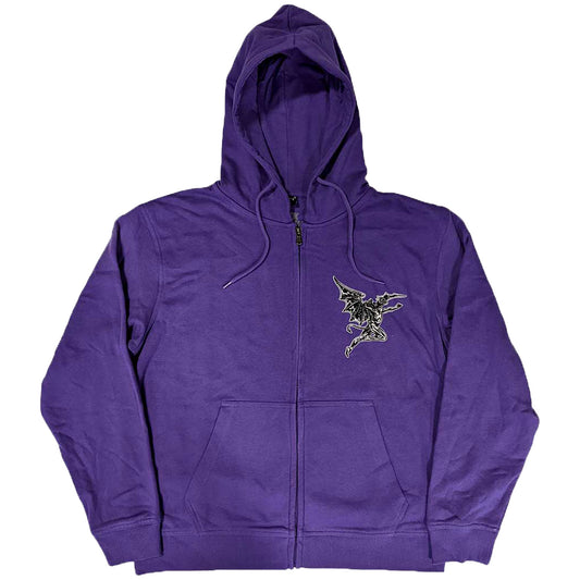 Black Sabbath Henry Pocket Logo Zippered Hooded Sweatshirt Front