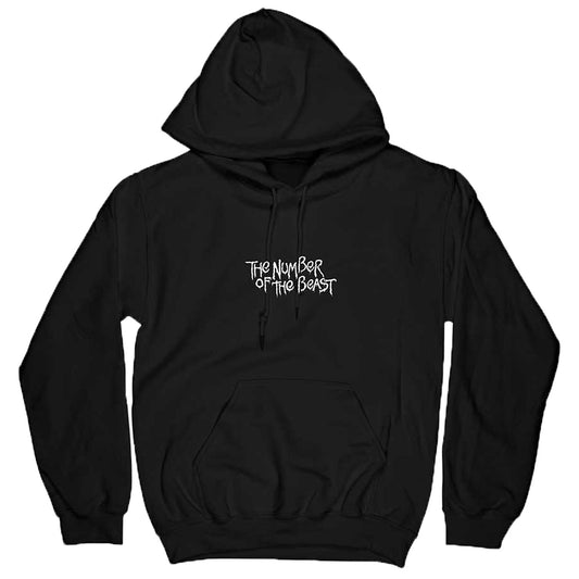 Iron Maiden Number Of The Beast One Colour Hooded Sweatshirt Front