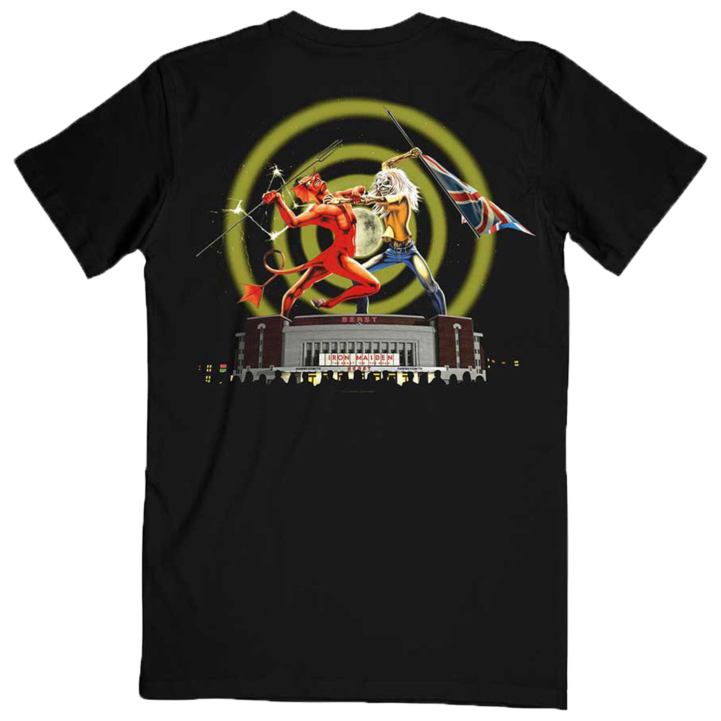 Iron Maiden Beast Over Hammersmith Eddie & Devil T-shirt Back