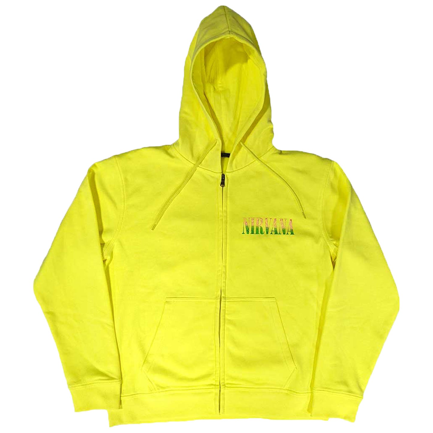 Nirvana Sorbet Ray Smiley Zippered Hooded Sweatshirt