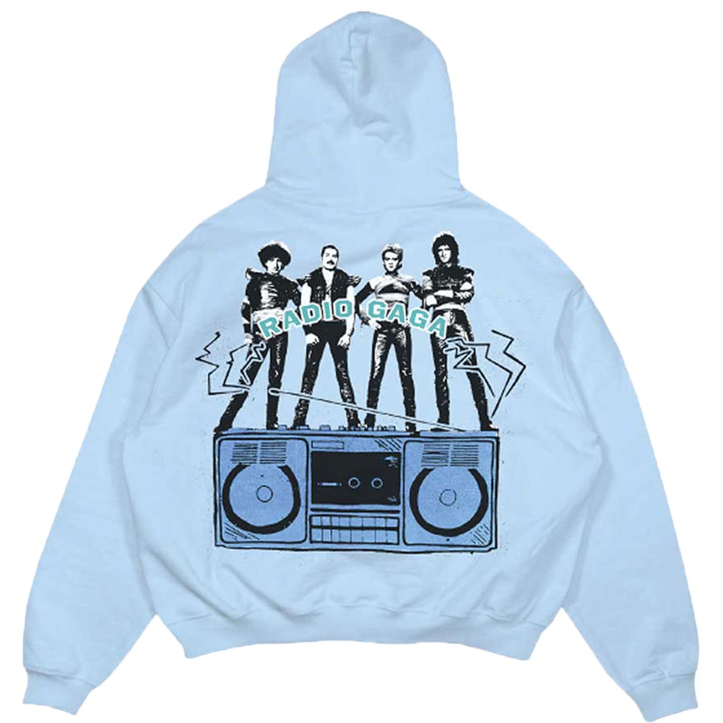 Queen Radio Ga Ga Hooded Sweatshirt Back