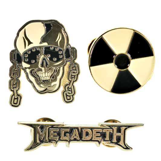 Megadeth Enamel Pin Set Pewter Pin Badge