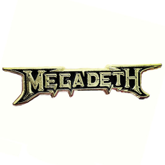 Megadeth Logo Enamel Pin Pewter Pin Badge