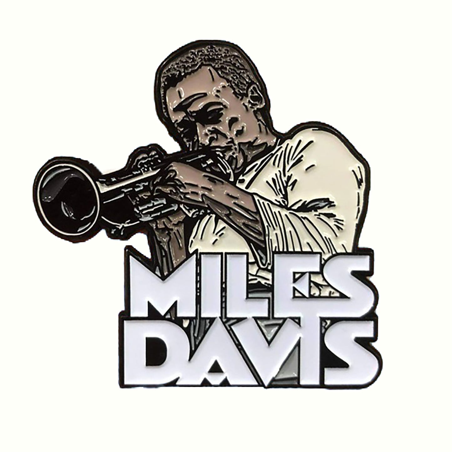 Miles Davis Enamel Pin Pewter Pin Badge