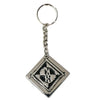 Black & Silver MH Diamond Logo Metal Key Chain