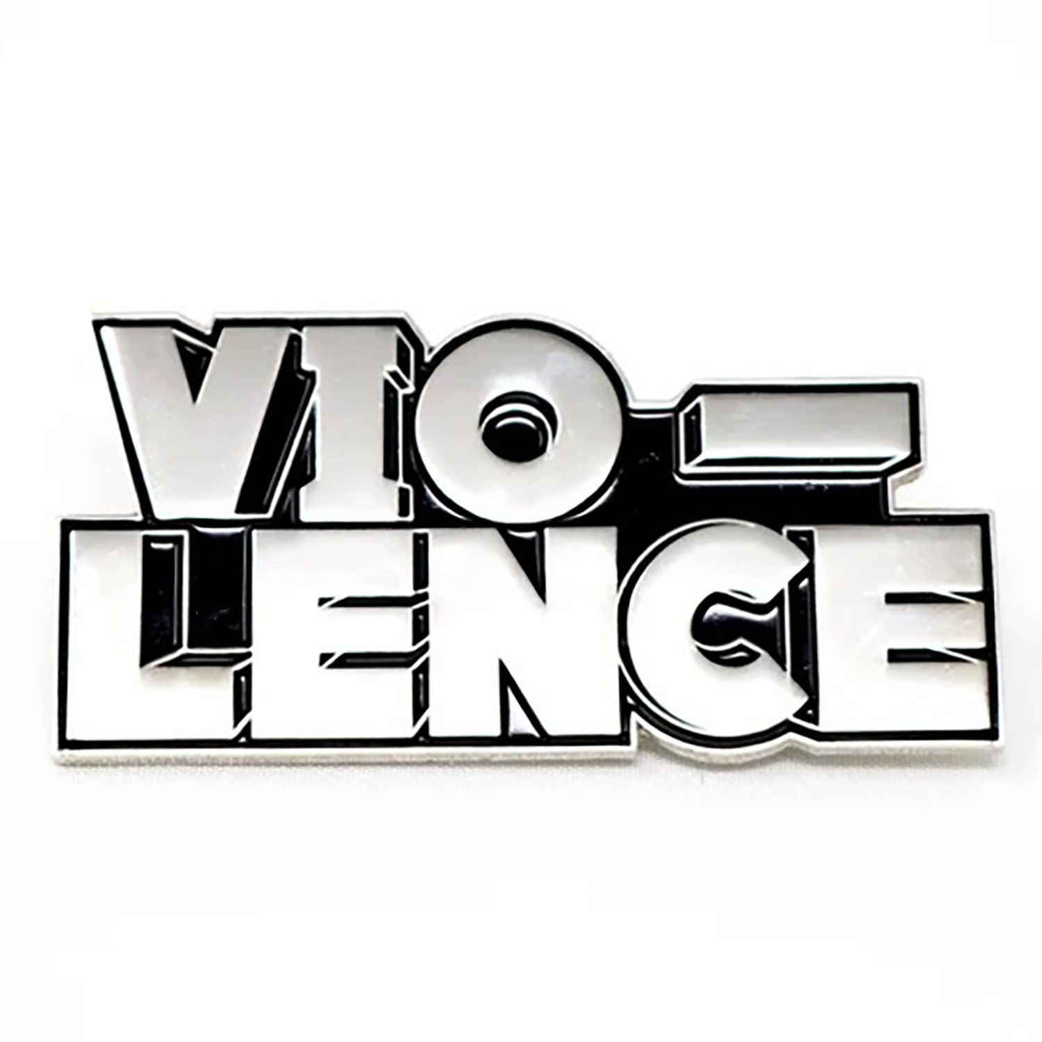 Vio-Lence Logo Enamel Pin Pewter Pin Badge