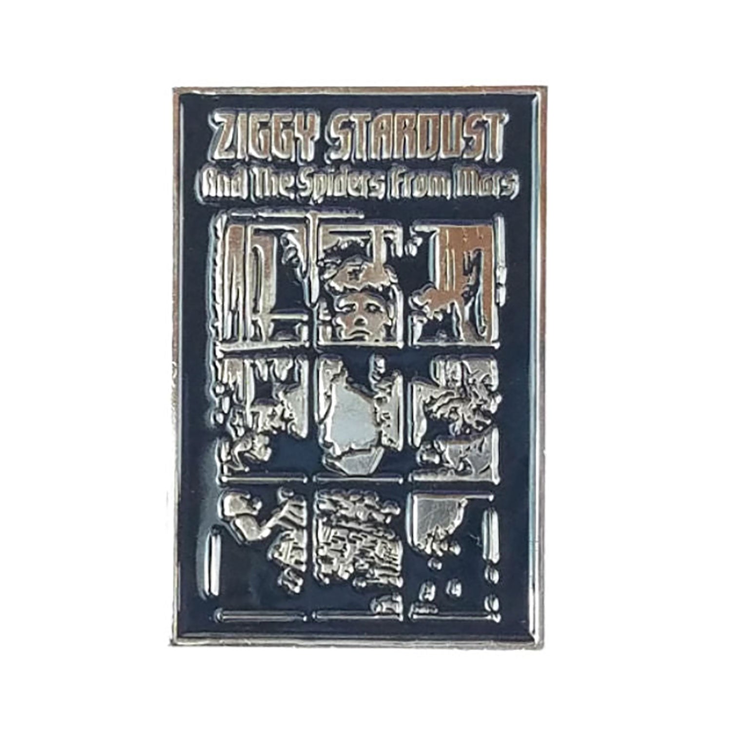 David Bowie Ziggy Stardust Enamel Pin Pewter Pin Badge